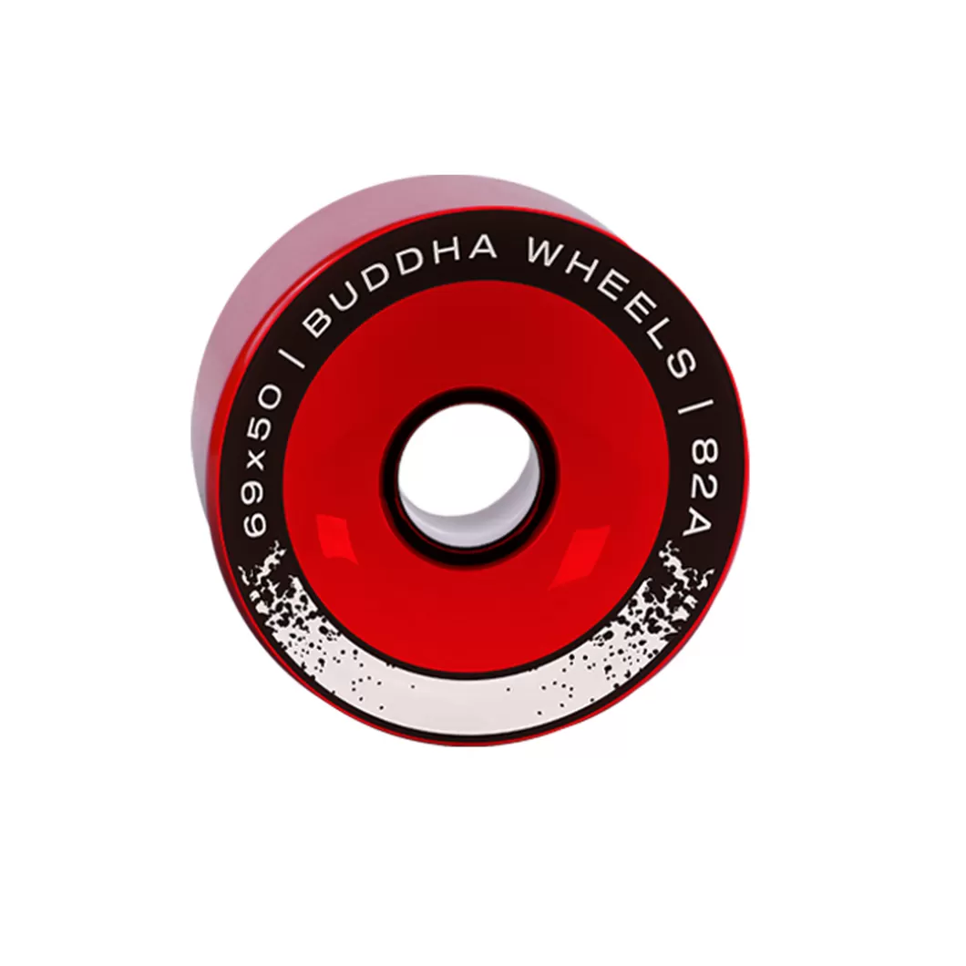 Hydroponic 70 Mm>Ruedas Longboard BUDDHA WHEELS SOHEI Red