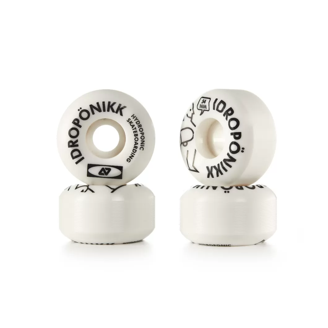 Hydroponic Medida 55 Mm | Medida 54 Mm>Ruedas Skate HYKEA White 53 / 54 / 55