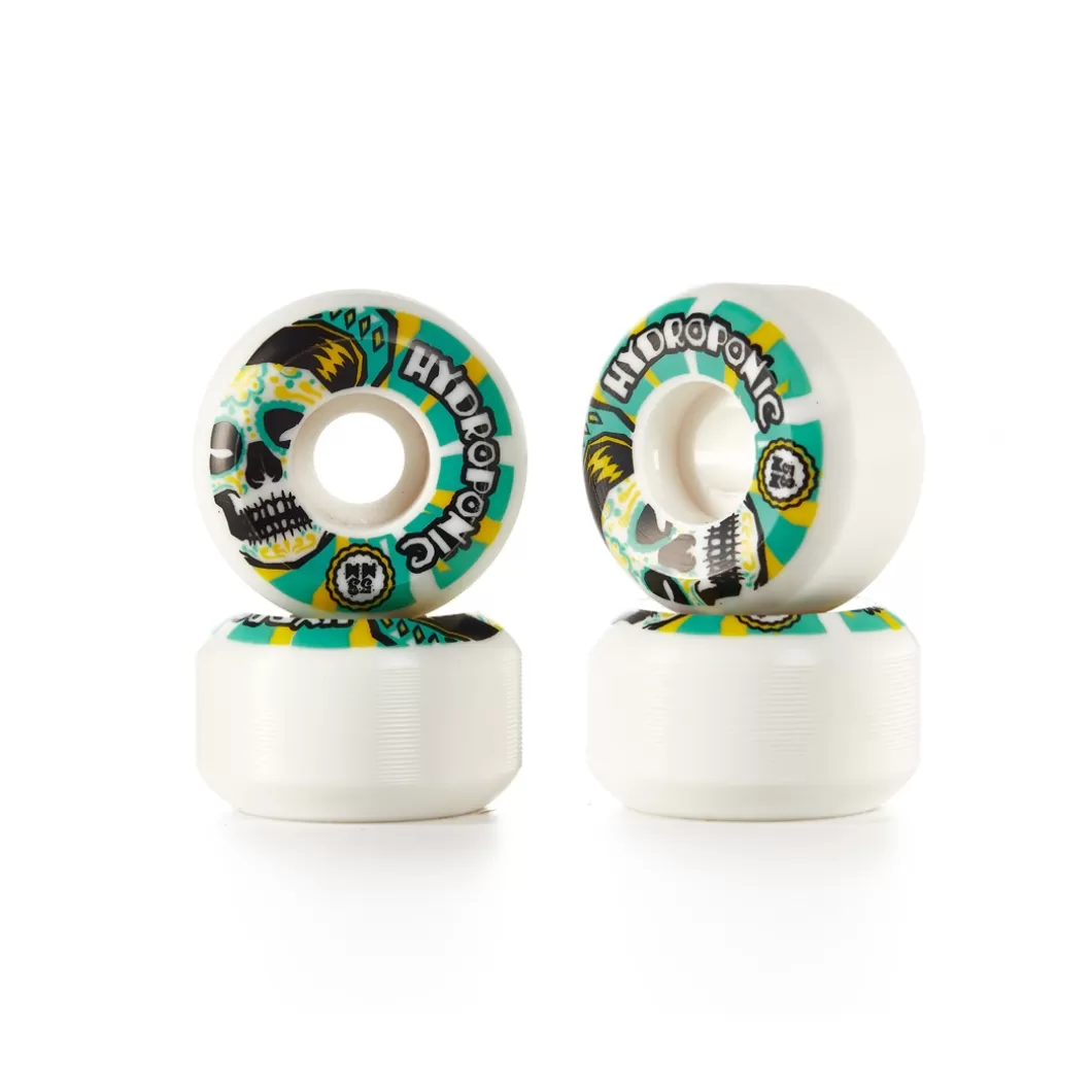 Hydroponic Medida 53 Mm>Ruedas Skate MEXICAN SKULL 2.0 Green 53 Mm