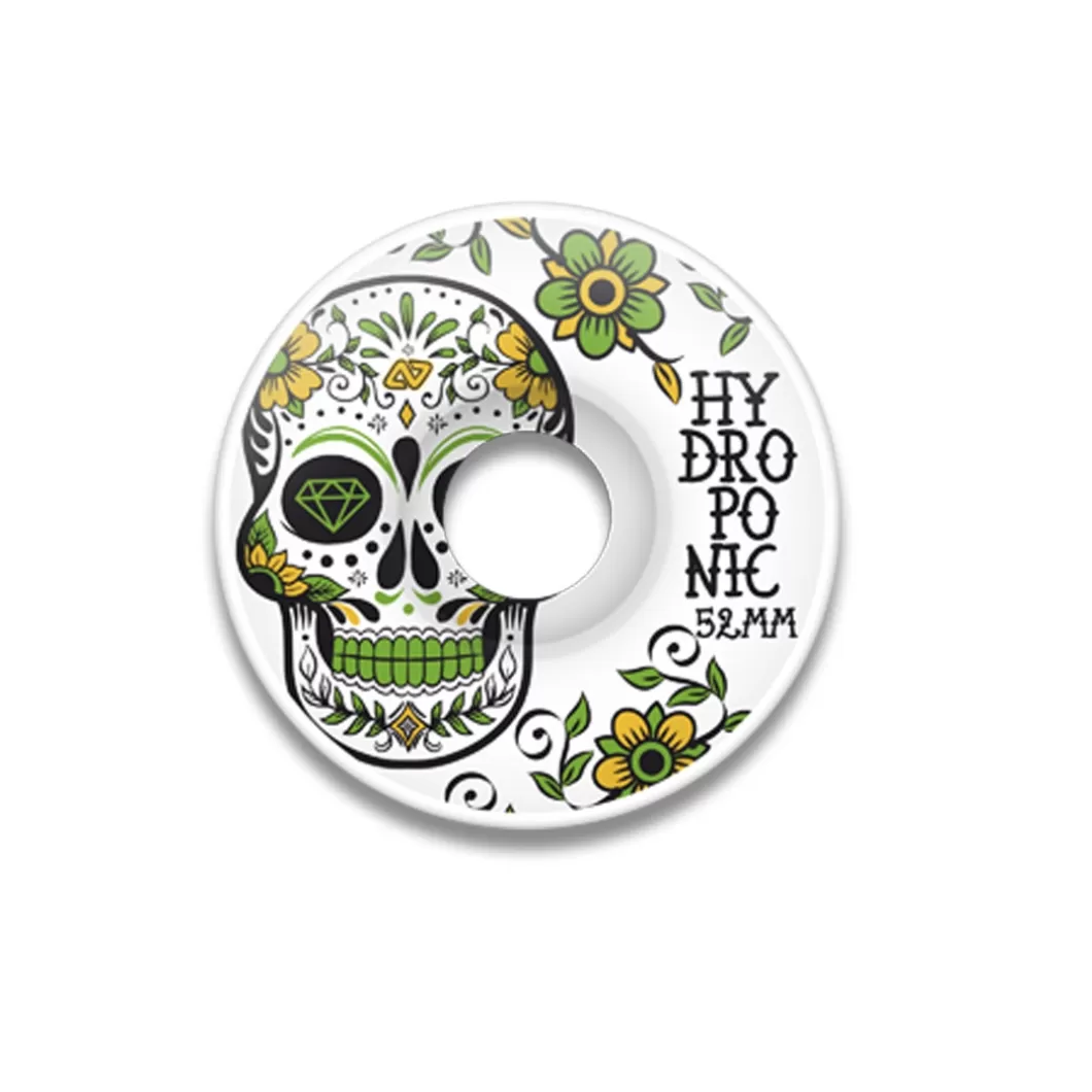 Hydroponic Medida 52 Mm>Ruedas Skate MEXICAN SKULL Verde 52 Mm