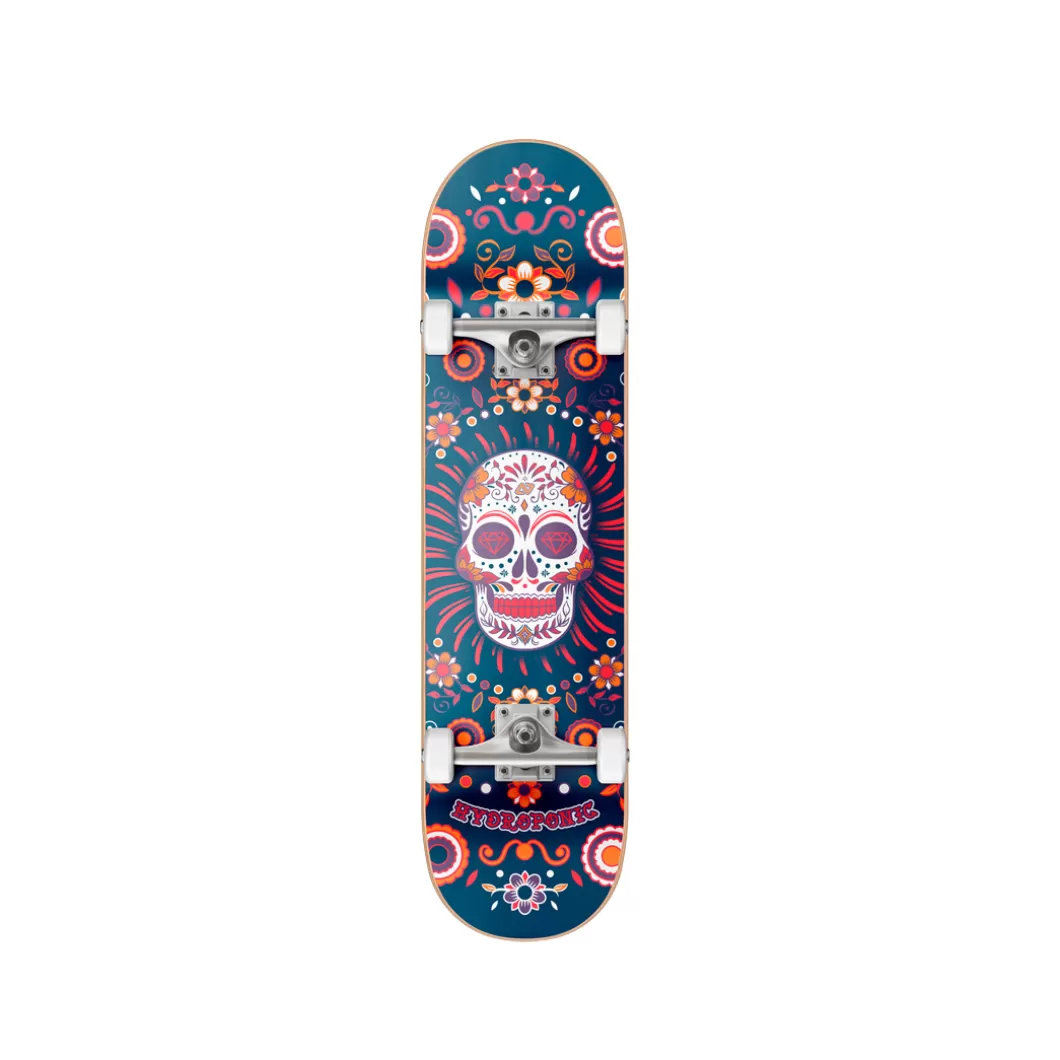 Hydroponic Medida 7,875>Skate Completo MEXICAN SKULL Blue