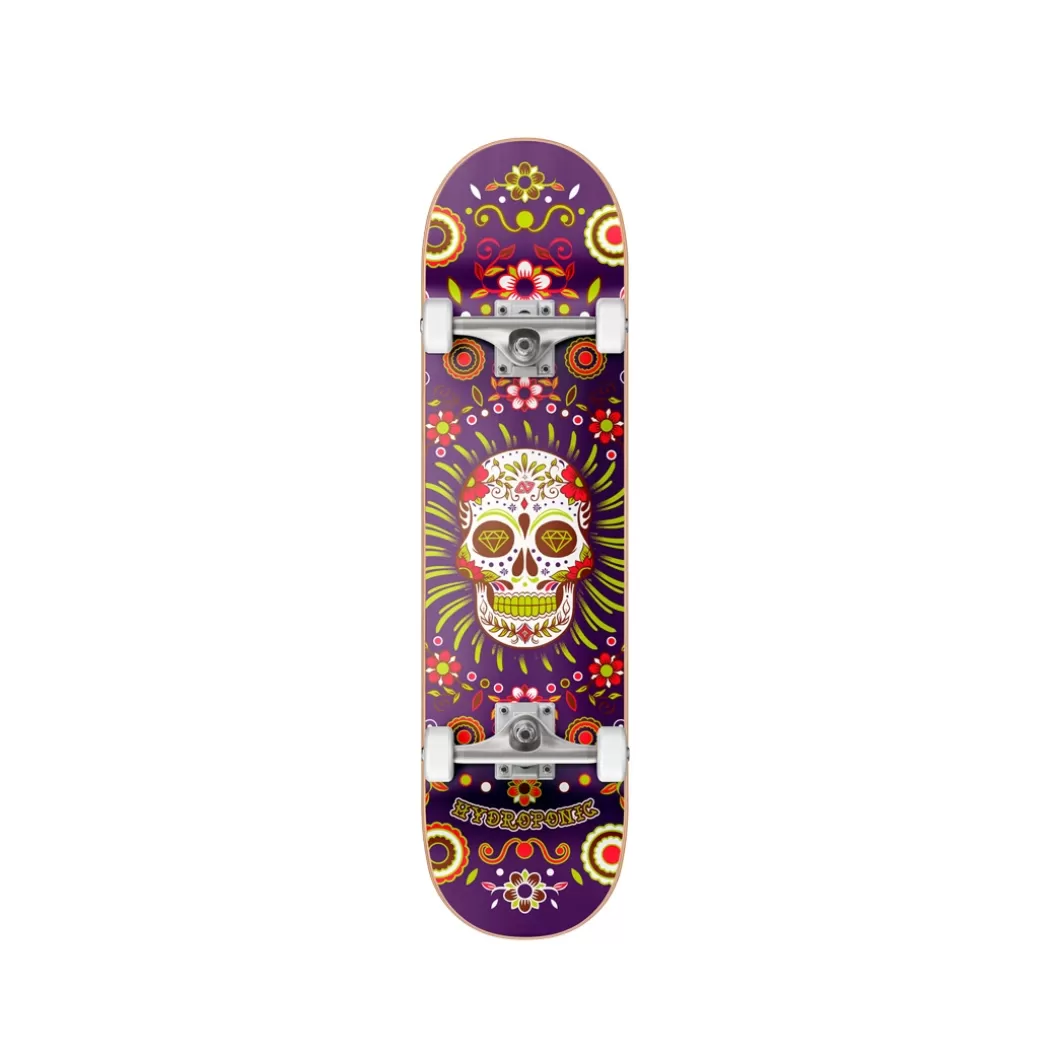Hydroponic Medida 8,125>Skate Completo MEXICAN SKULL Purple