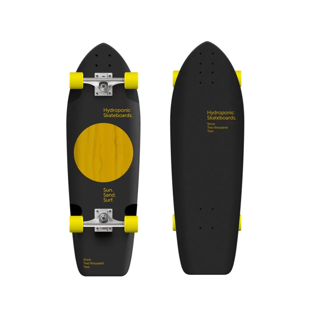 Hydroponic Skate Cruiser Completos>Skate Cruiser SQUARE 31,5'' Lunar Black/Yellow