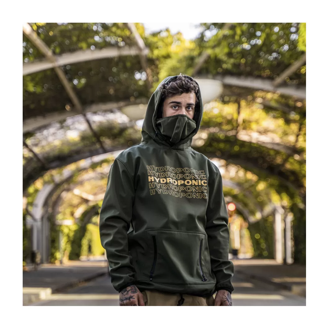 Hydroponic Polar & Softshell | Sudaderas Con Capucha Dh>Softshell Sudadera Con Capucha DH BARK Army Green