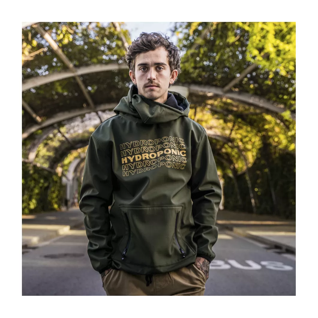 Hydroponic Polar & Softshell | Sudaderas Con Capucha Dh>Softshell Sudadera Con Capucha DH BARK Army Green