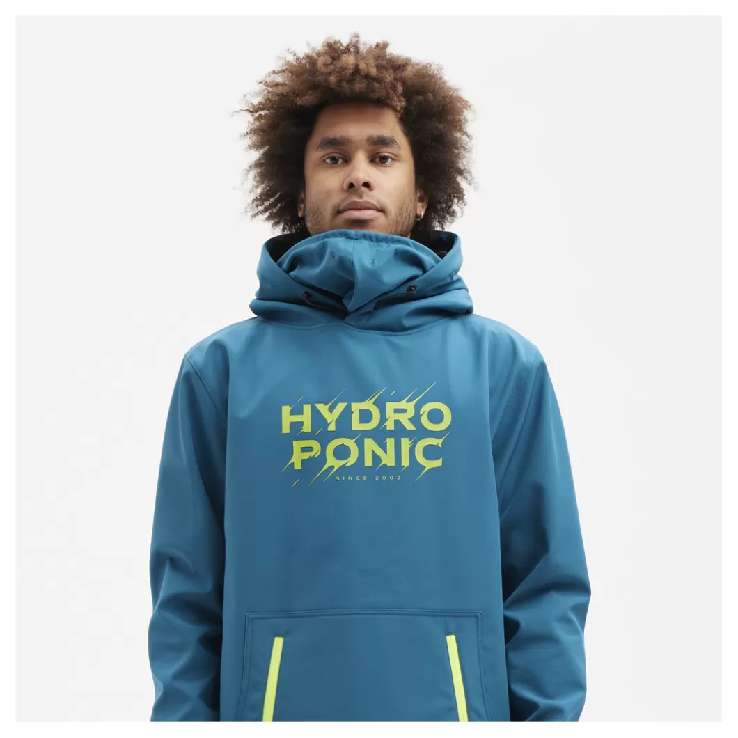 Hydroponic Chaquetas | Polar & Softshell>Softshell Sudadera Con Capucha DH FOLK Blue Coral