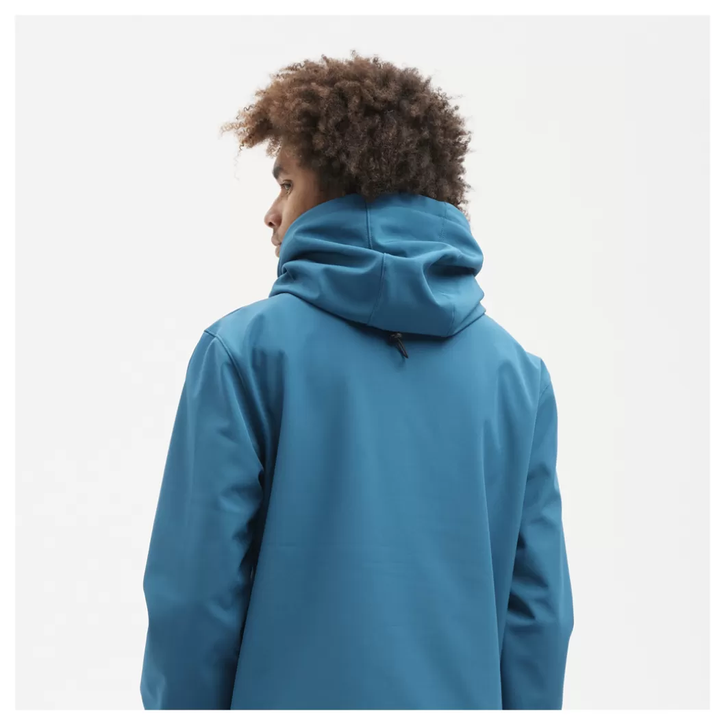 Hydroponic Chaquetas | Polar & Softshell>Softshell Sudadera Con Capucha DH FOLK Blue Coral