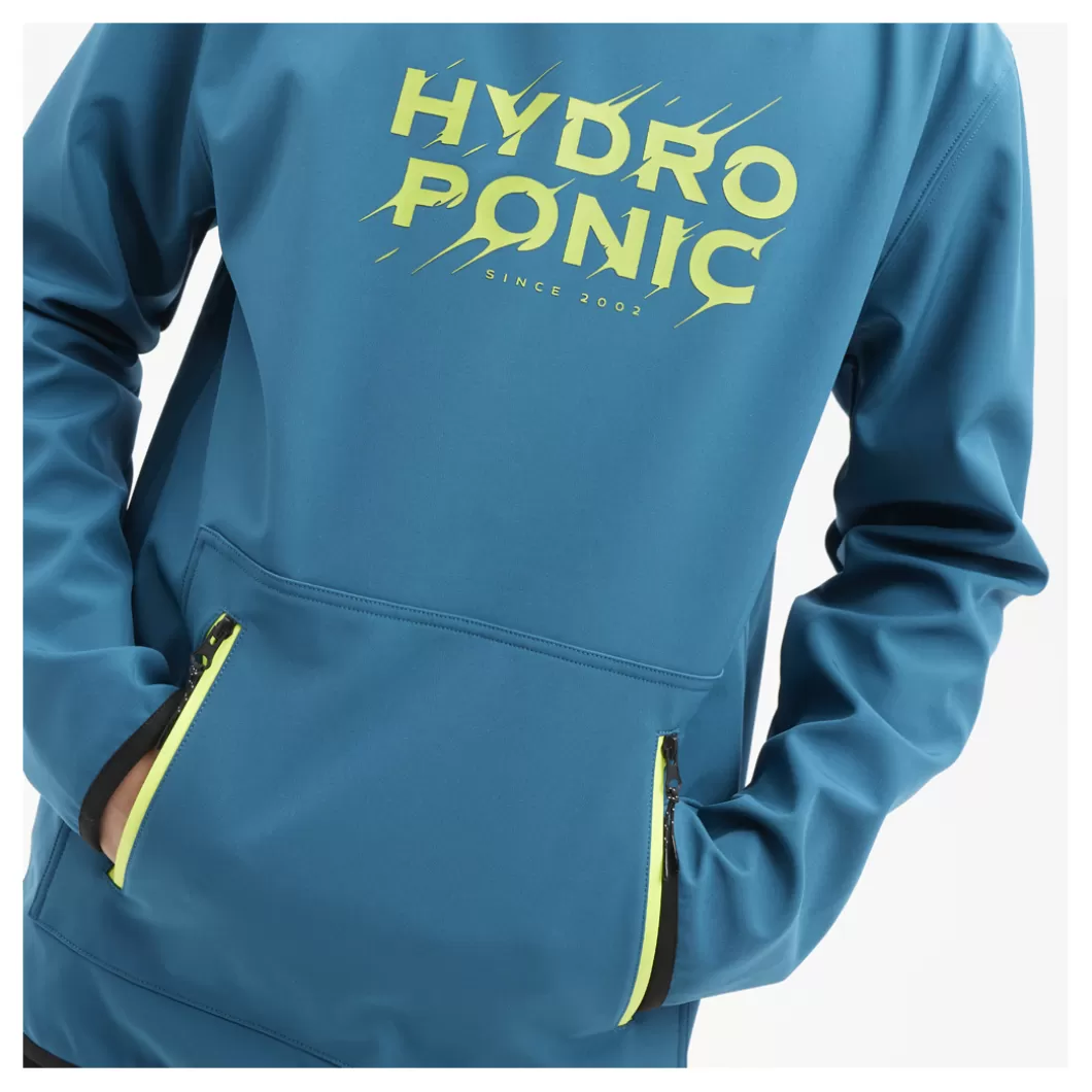 Hydroponic Chaquetas | Polar & Softshell>Softshell Sudadera Con Capucha DH FOLK Blue Coral