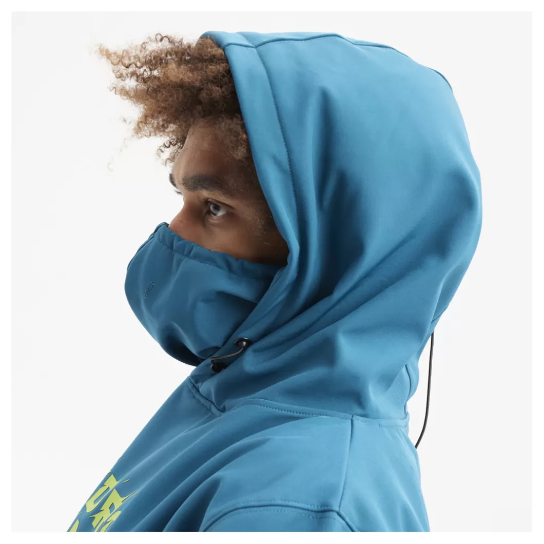 Hydroponic Chaquetas | Polar & Softshell>Softshell Sudadera Con Capucha DH FOLK Blue Coral