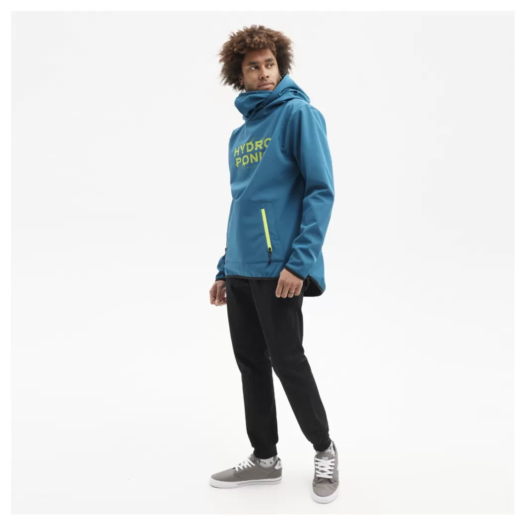 Hydroponic Chaquetas | Polar & Softshell>Softshell Sudadera Con Capucha DH FOLK Blue Coral