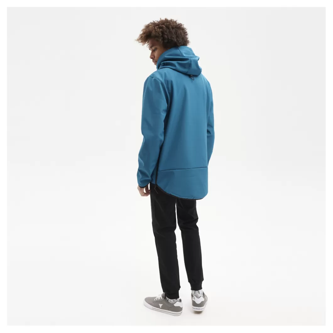 Hydroponic Chaquetas | Polar & Softshell>Softshell Sudadera Con Capucha DH FOLK Blue Coral