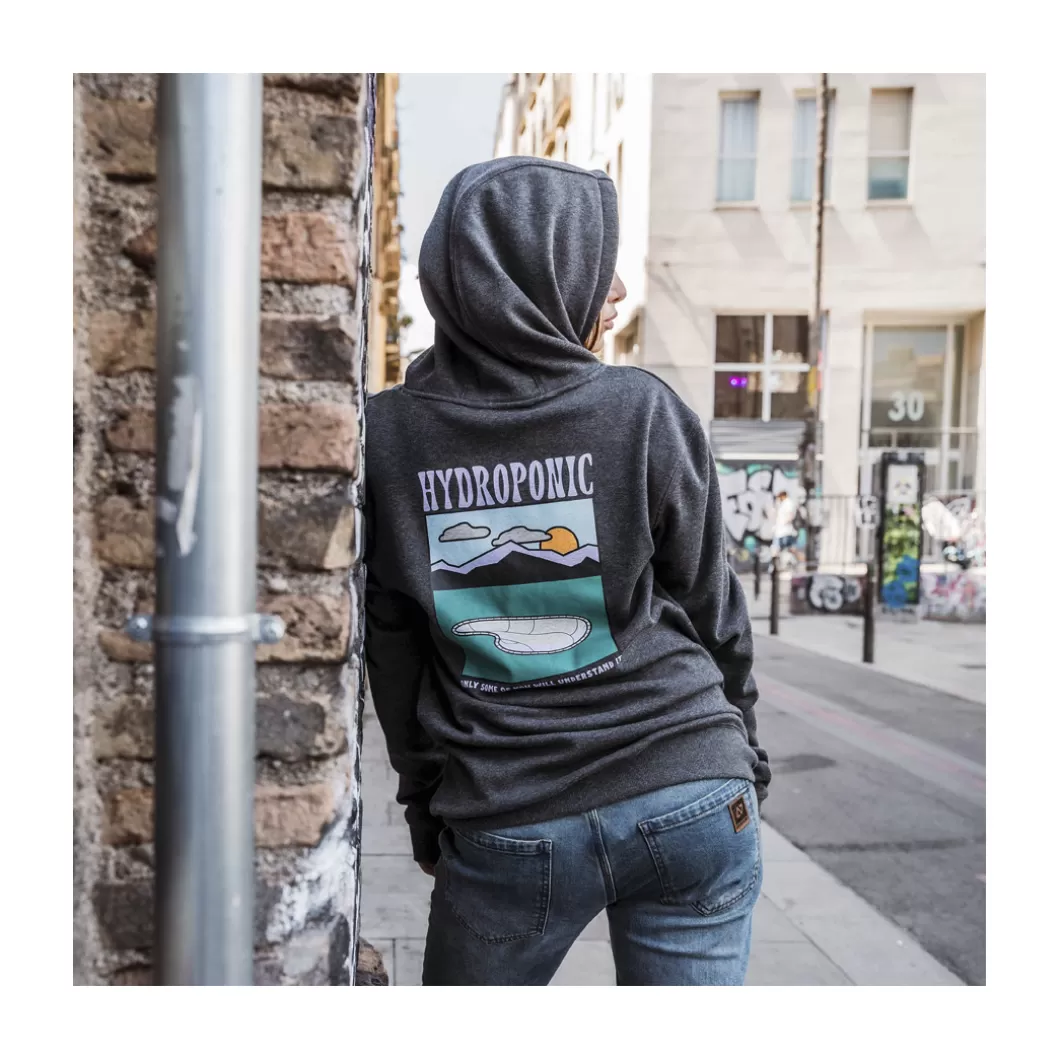 Hydroponic Sudaderas Con Capucha>Sudadera Con Capucha BOWL Dark Heather Grey