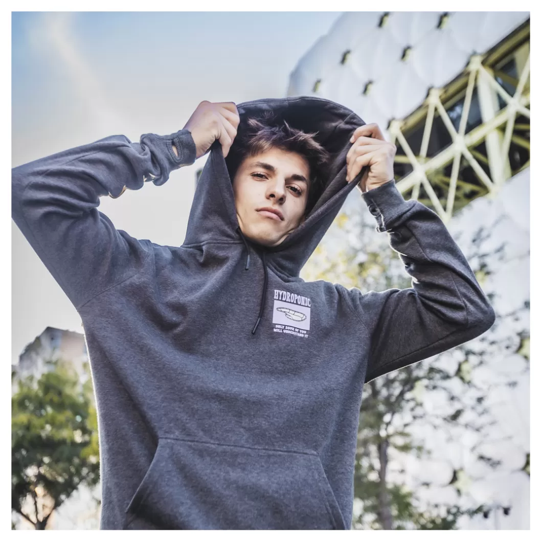 Hydroponic Sudaderas Con Capucha>Sudadera Con Capucha BOWL Dark Heather Grey