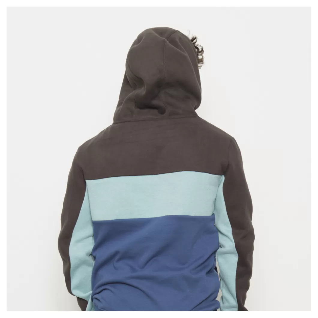 Hydroponic Sudaderas Con Capucha>Sudadera Con Capucha BRONX Charcoal / Acqua / Blue
