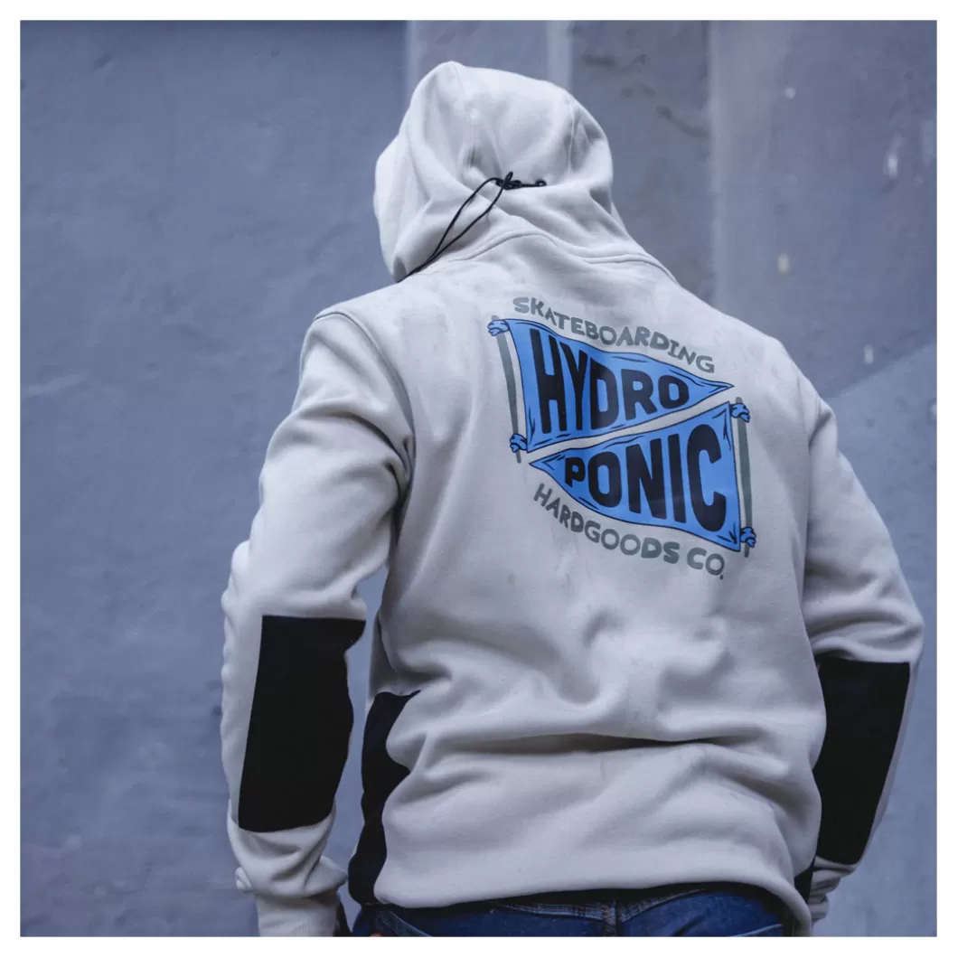 Hydroponic Sudaderas Con Capucha | Sudaderas Con Capucha Dh>Sudadera Con Capucha DH BANNER Moss Grey