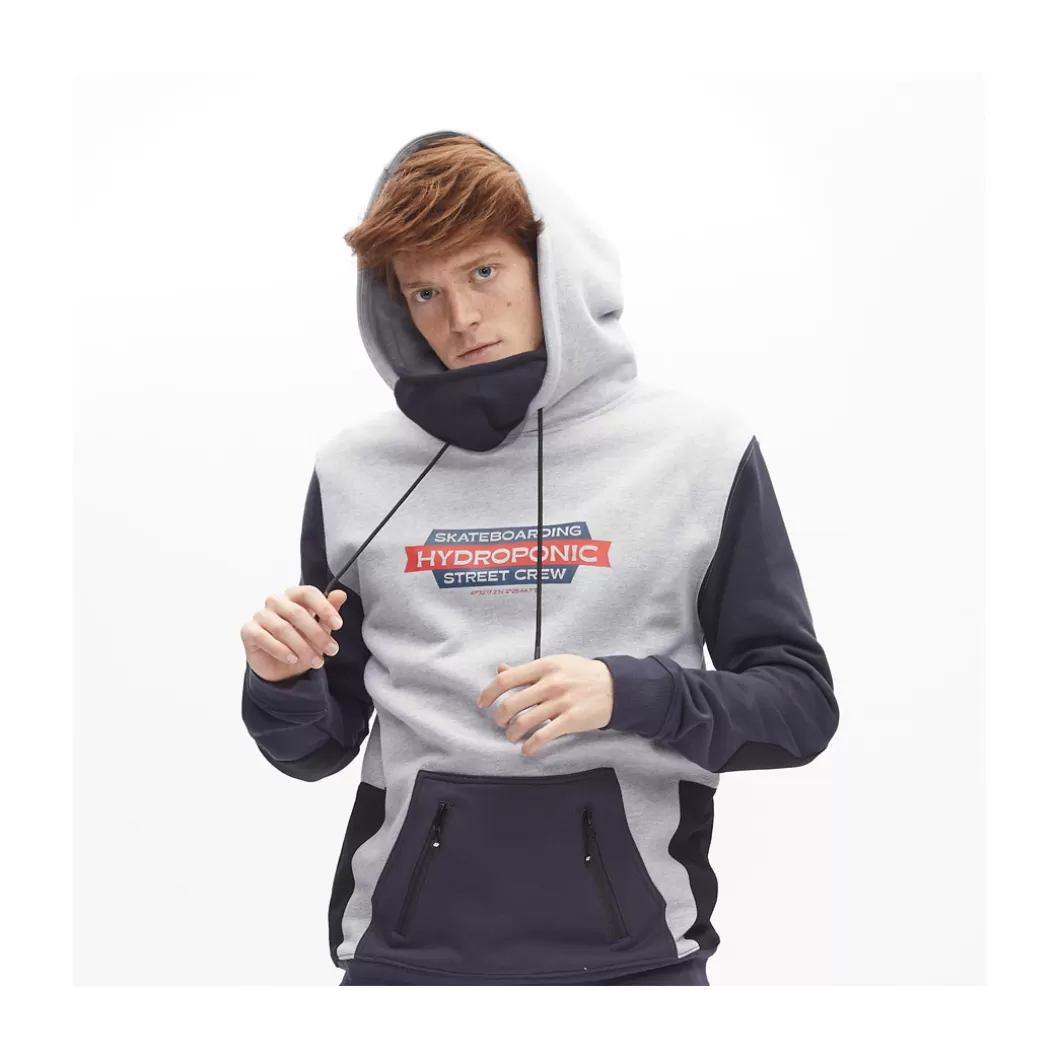 Hydroponic Sudaderas Con Capucha Dh | Sudaderas Con Capucha>Sudadera Con Capucha DH CREW Heather Grey / Navy