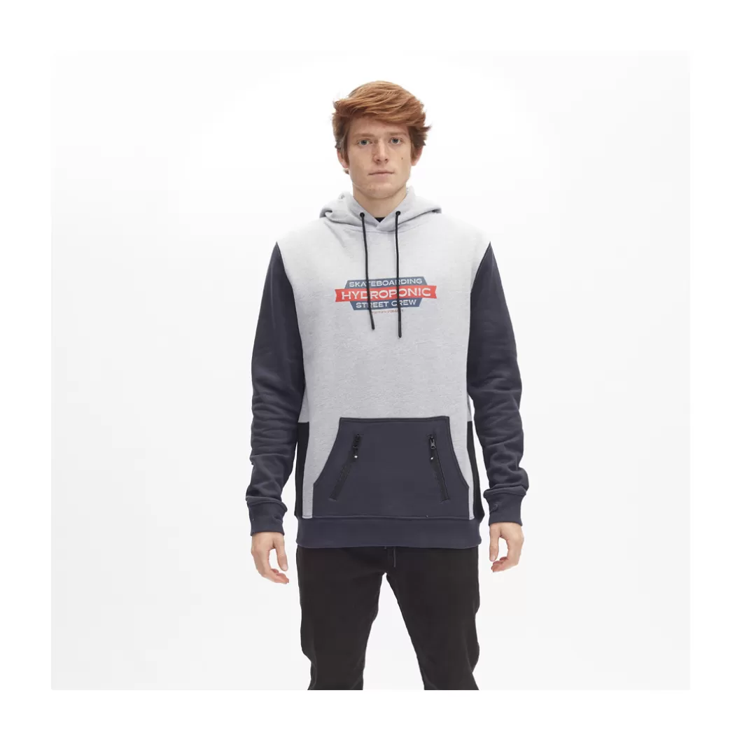Hydroponic Sudaderas Con Capucha Dh | Sudaderas Con Capucha>Sudadera Con Capucha DH CREW Heather Grey / Navy