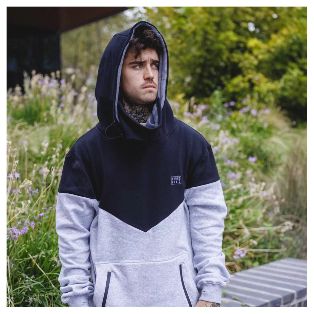 Hydroponic Sudaderas Con Capucha Dh | Sudaderas Con Capucha>Sudadera Con Capucha DH PLOW Black / Heather Grey