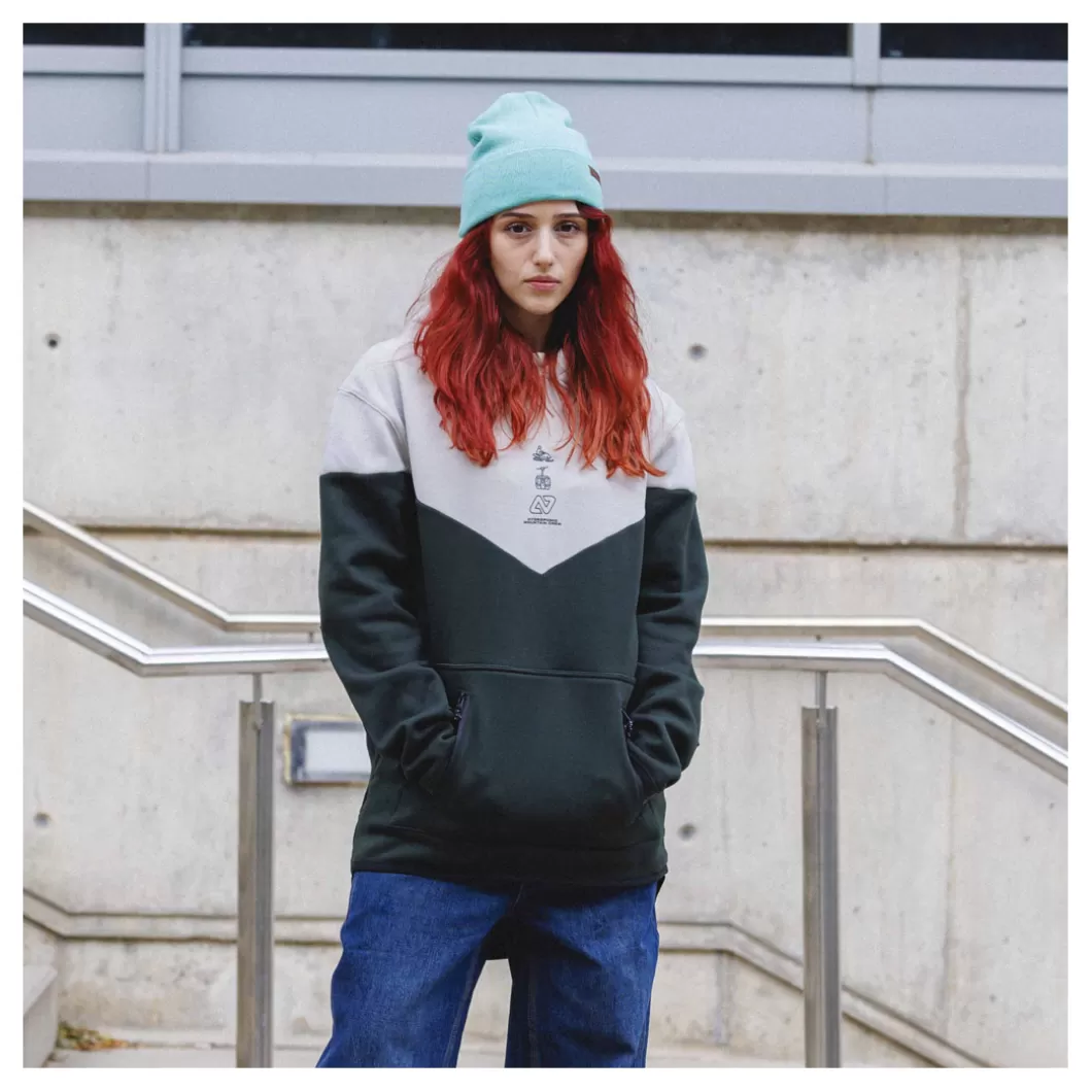 Hydroponic Sudaderas Con Capucha Dh | Sudaderas Con Capucha>Sudadera Con Capucha DH SUPPORT Moss Grey / Dark Green