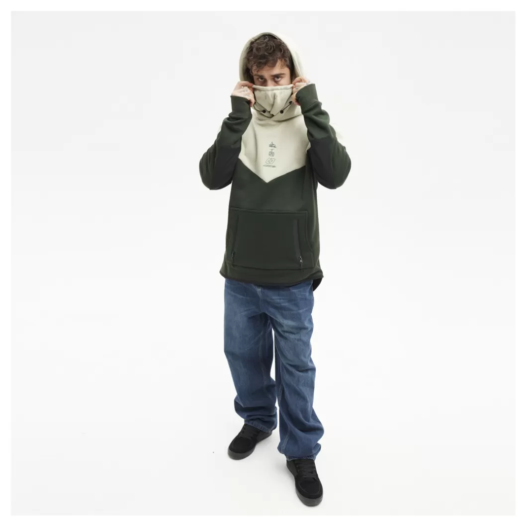 Hydroponic Sudaderas Con Capucha Dh | Sudaderas Con Capucha>Sudadera Con Capucha DH SUPPORT Moss Grey / Dark Green