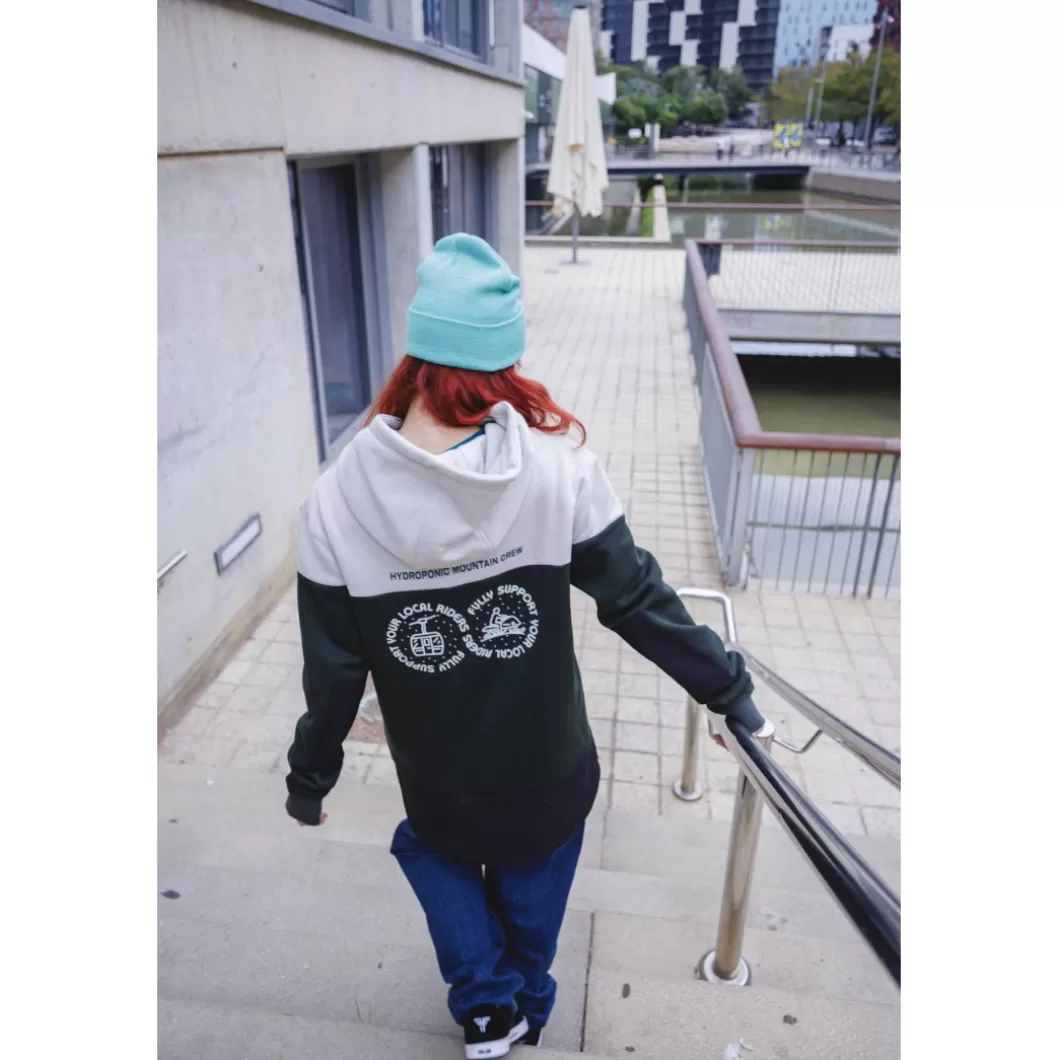 Hydroponic Sudaderas Con Capucha Dh | Sudaderas Con Capucha>Sudadera Con Capucha DH SUPPORT Moss Grey / Dark Green