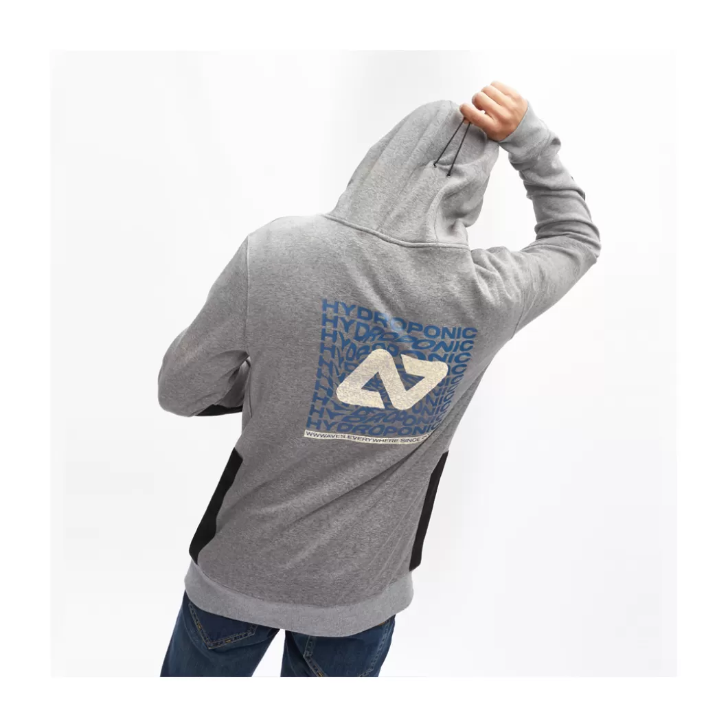 Hydroponic Sudaderas Con Capucha Dh | Sudaderas Con Capucha>Sudadera Con Capucha DH WAVES Heather Grey
