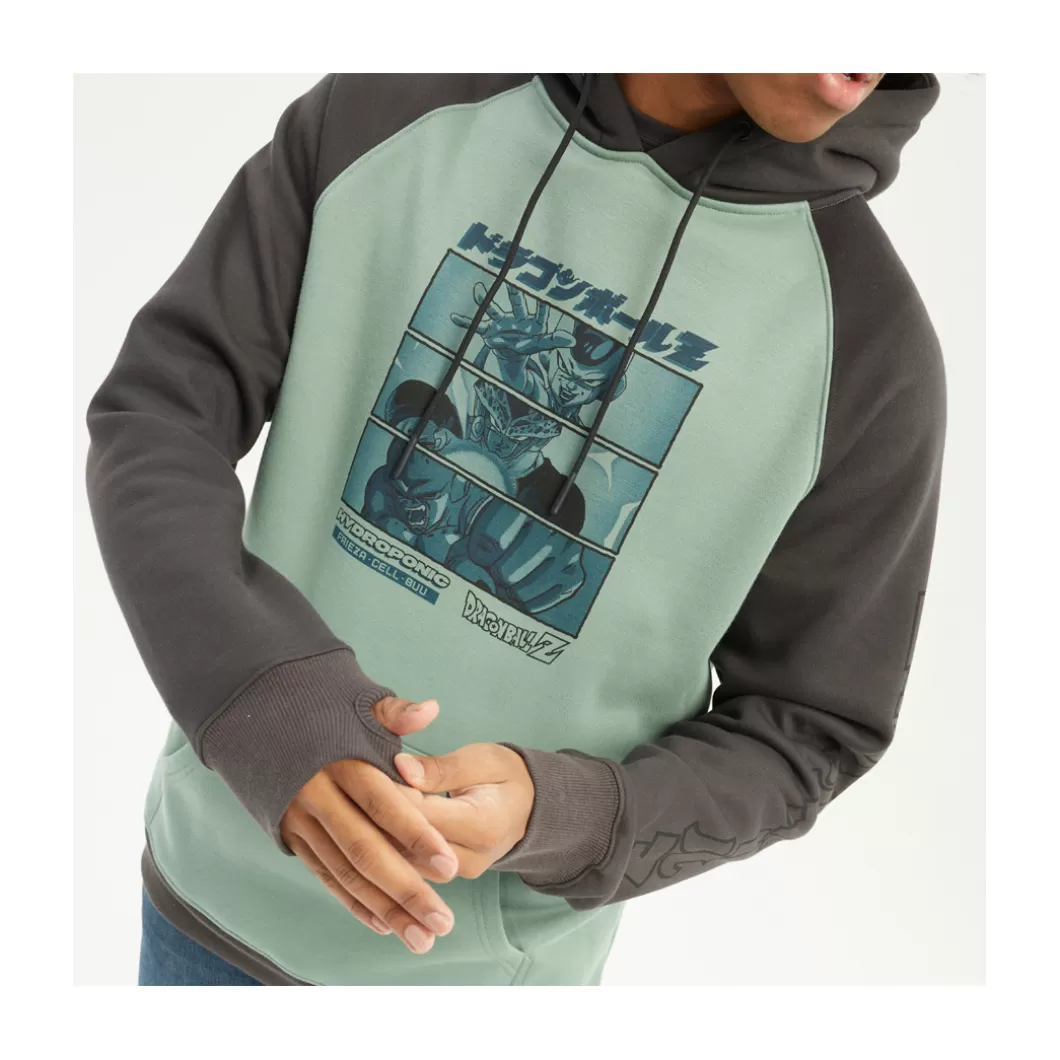 Hydroponic Dragon Ball Z Colabo | Sudaderas Con Capucha>Sudadera Con Capucha DRAGON BALL Z EVIL Charcoal / Light Pine