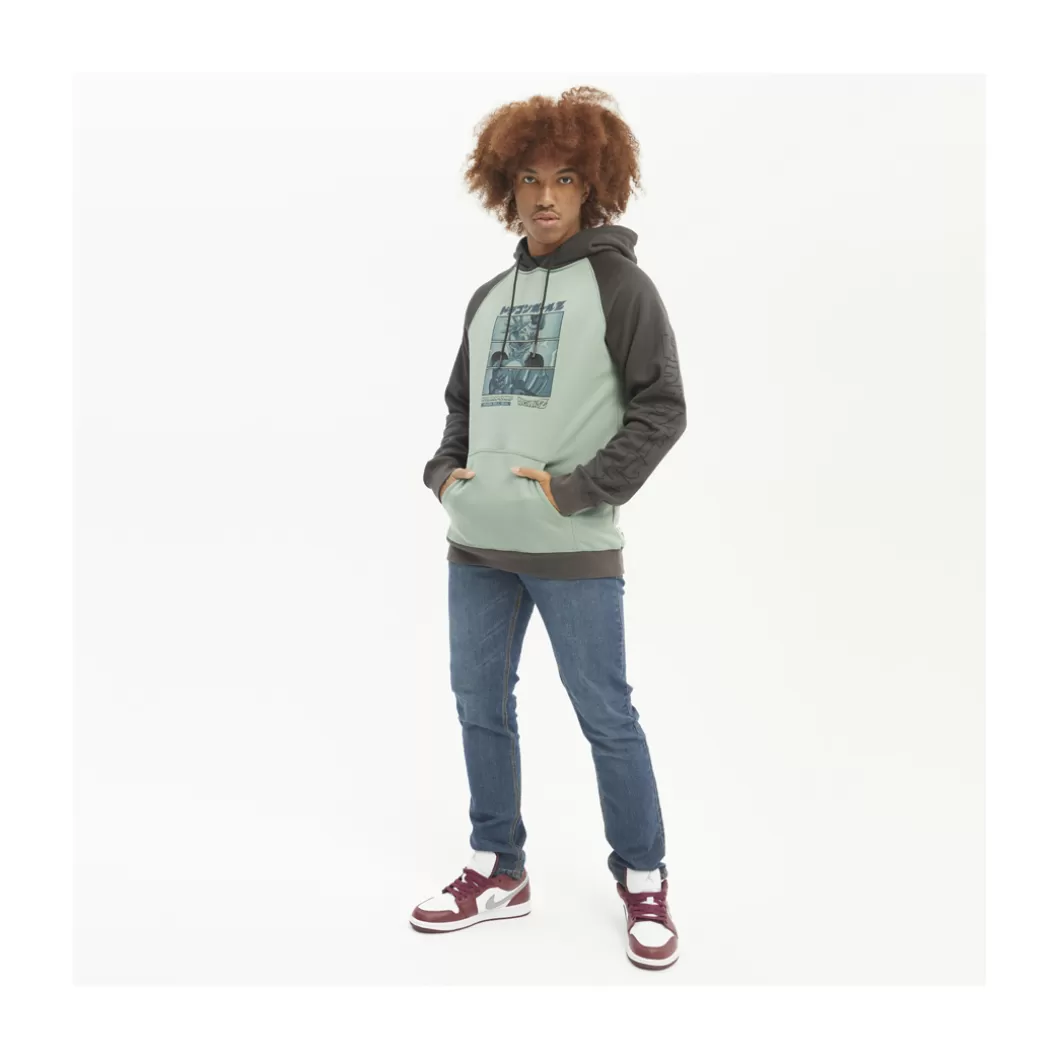 Hydroponic Dragon Ball Z Colabo | Sudaderas Con Capucha>Sudadera Con Capucha DRAGON BALL Z EVIL Charcoal / Light Pine