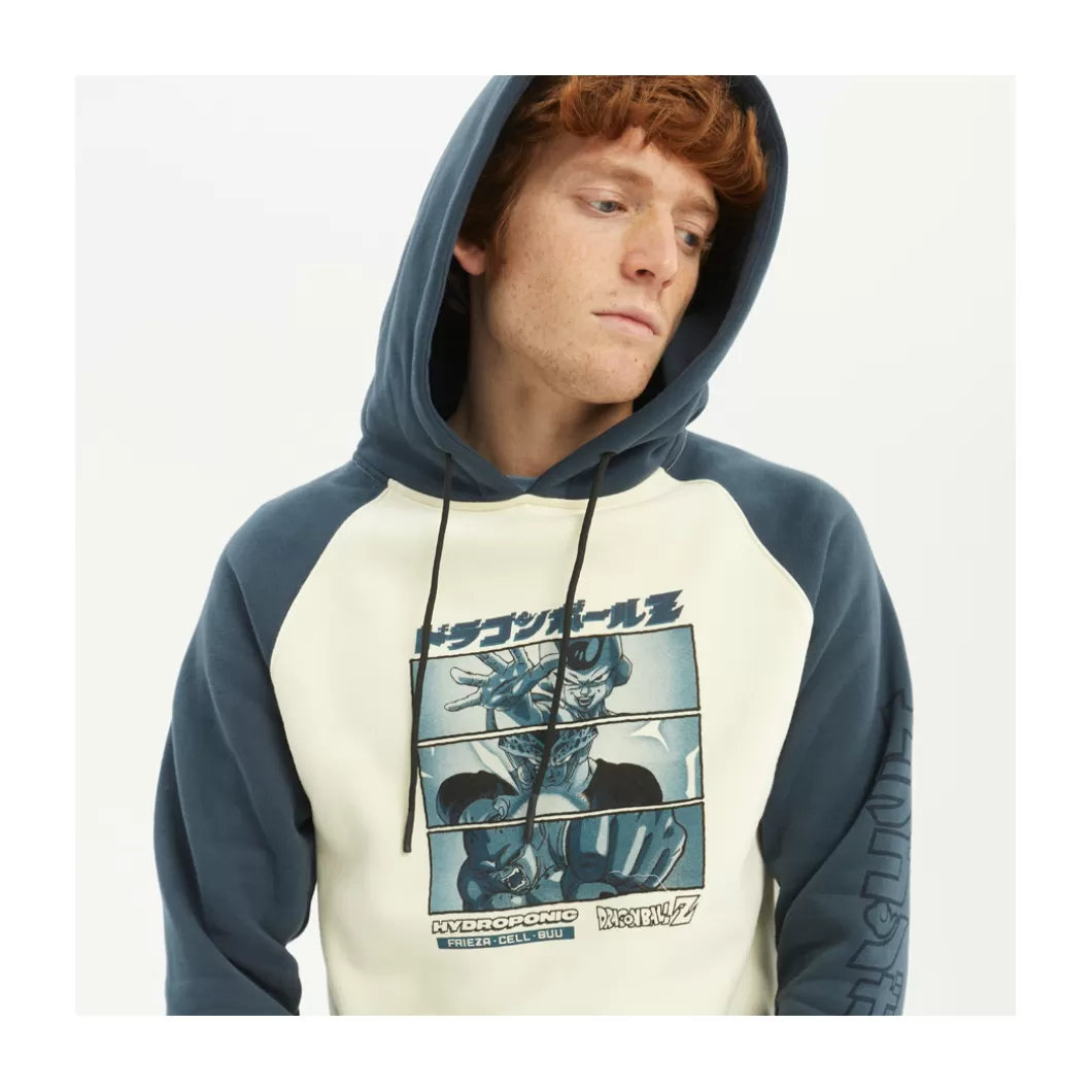 Hydroponic Dragon Ball Z Colabo | Sudaderas Con Capucha>Sudadera Con Capucha DRAGON BALL Z EVIL Dark Blue / Off White