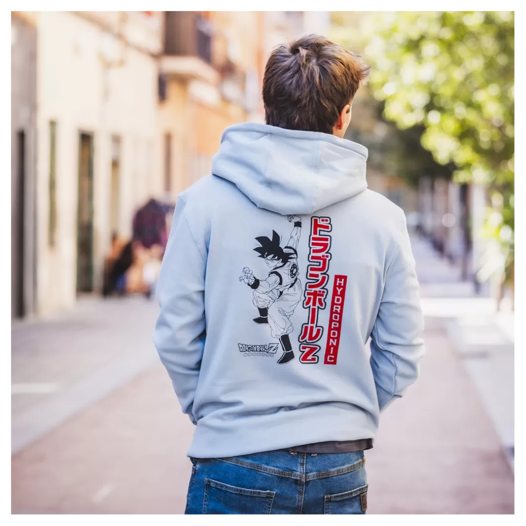 Hydroponic Dragon Ball Z Colabo | Sudaderas Con Capucha>Sudadera Con Capucha DRAGON BALL Z GOKU Misty Blue