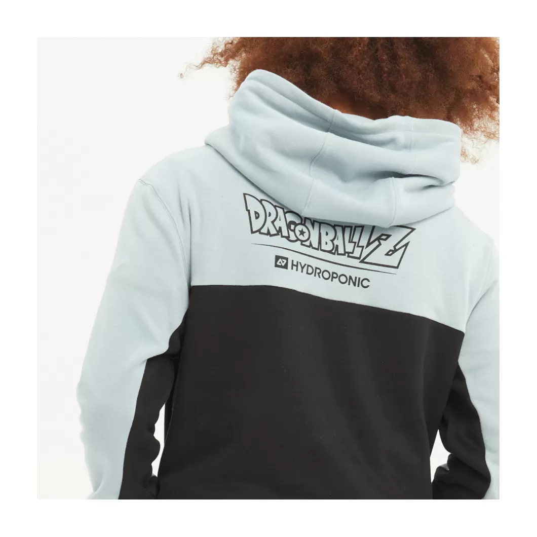 Hydroponic Dragon Ball Z Colabo | Sudaderas Con Capucha>Sudadera Con Capucha DRAGON BALL Z GOKU SAIYAN Misty Blue / Black / Terracota