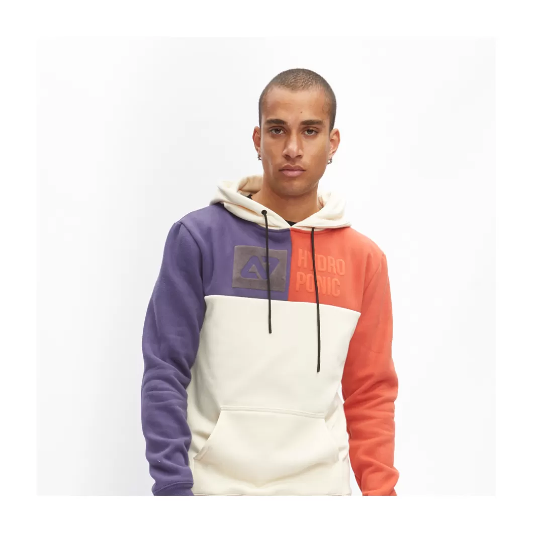 Hydroponic Sudaderas Con Capucha>Sudadera Con Capucha DUAL Off White / Violet / Orange