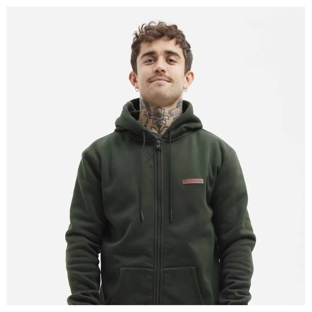 Hydroponic Sudaderas Con Capucha>Sudadera Con Capucha GRAPE Dark Green