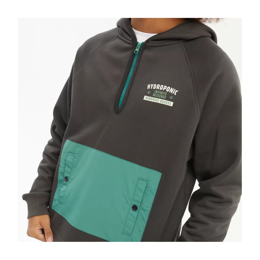 Hydroponic Sudaderas Con Capucha>Sudadera Con Capucha INFINITE Charcoal / Green