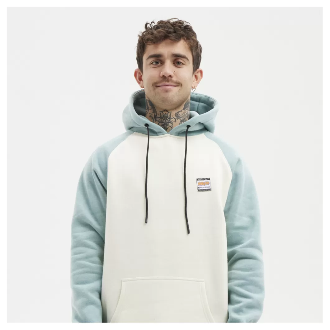 Hydroponic Naruto Colabo | Sudaderas Con Capucha>Sudadera Con Capucha NARUTO LOOK Heather Acqua / Off White