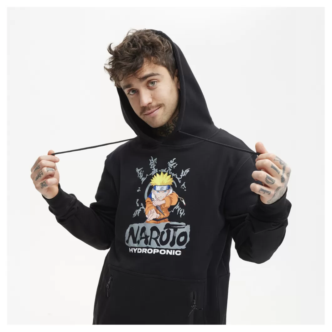 Hydroponic Sudaderas Con Capucha Niño | Naruto Colabo>Sudadera Con Capucha Niño DH NARUTO KUNAI Black