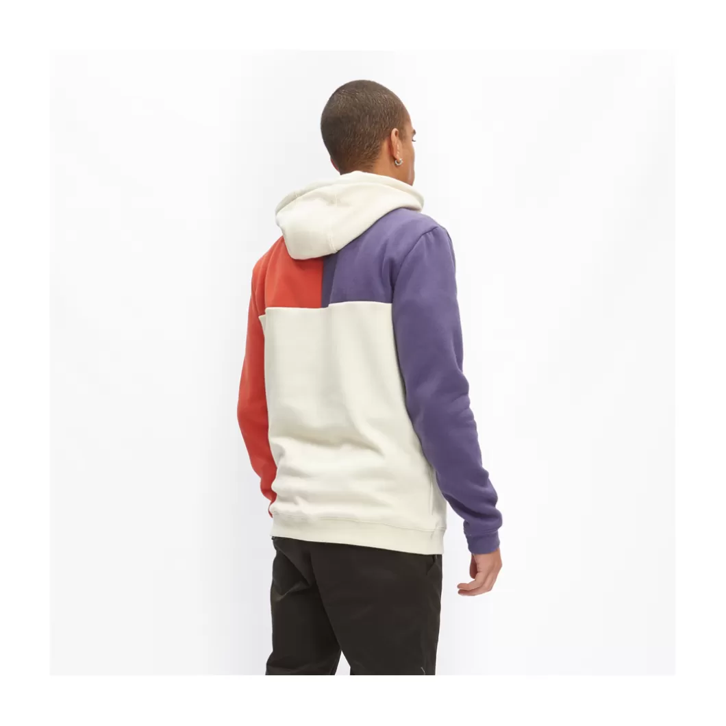 Hydroponic Sudaderas Con Capucha Niño>Sudadera Con Capucha Niño DUAL Off White / Violet / Orange