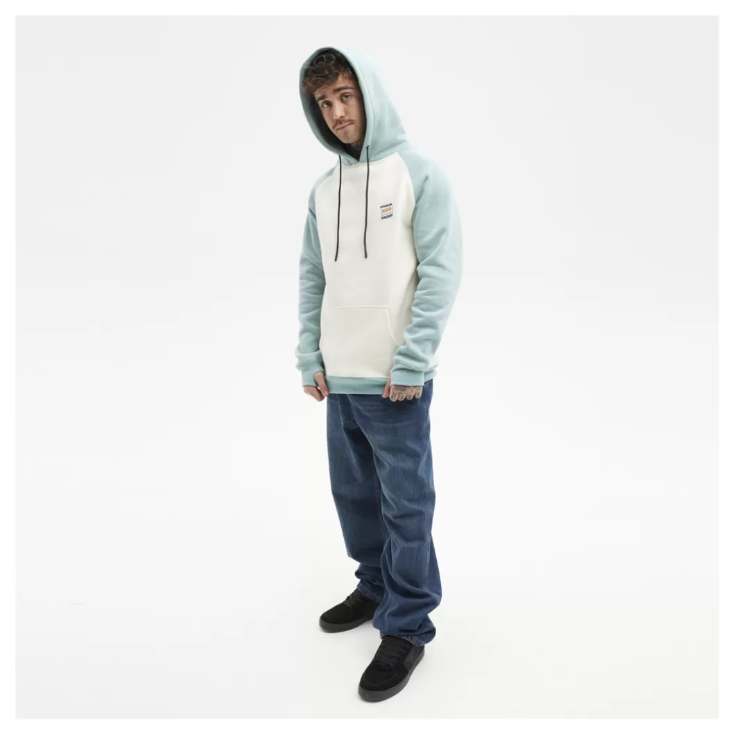 Hydroponic Naruto Colabo | Sudaderas Con Capucha Niño>Sudadera Con Capucha Niño NARUTO LOOK Heather Acqua / Off White