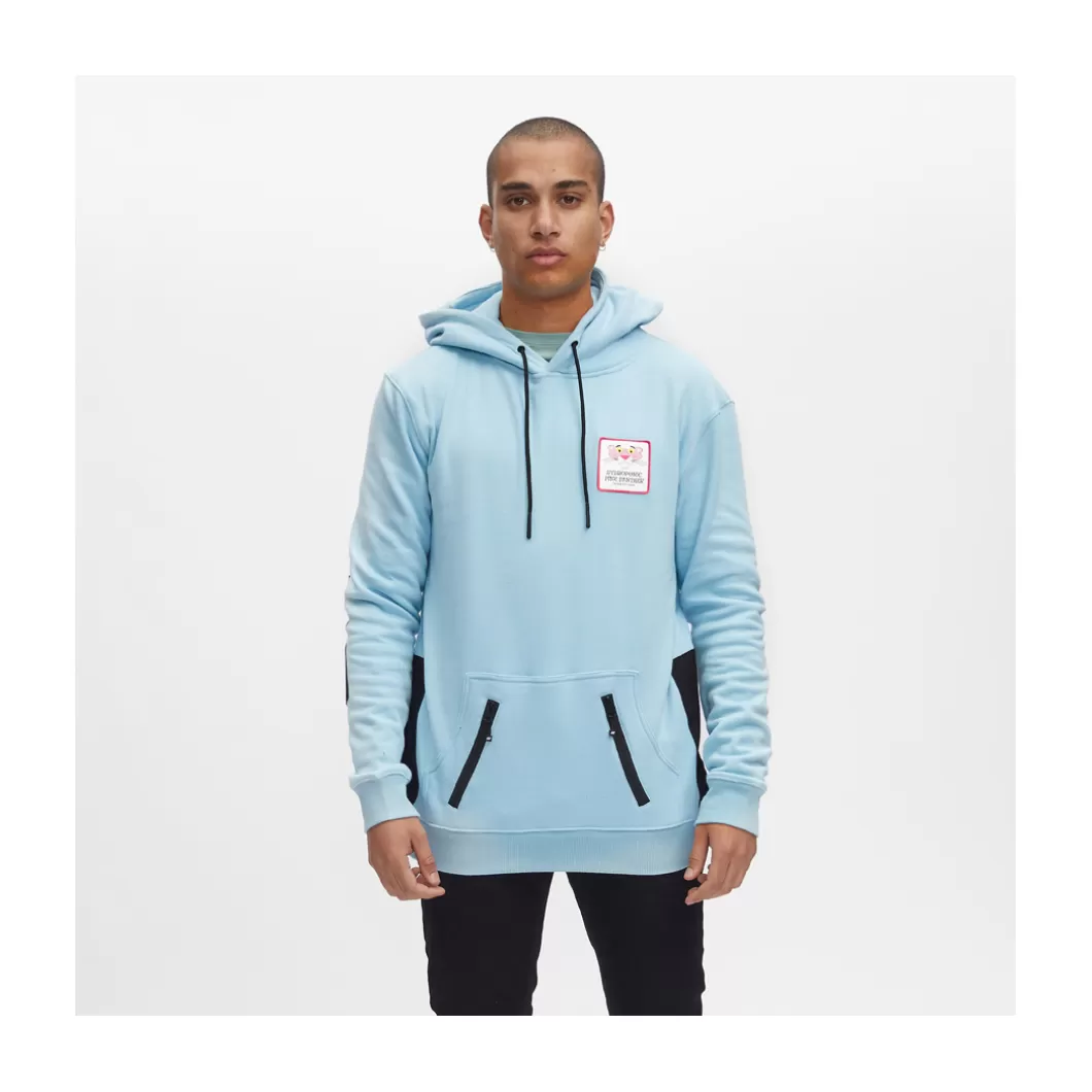 Hydroponic La Pantera Rosa Colabo | Outlet Ropa>Sudadera Con Capucha PCH PINK FACE Sky Blue