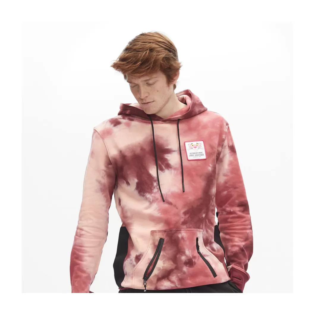 Hydroponic La Pantera Rosa Colabo | Outlet Ropa>Sudadera Con Capucha PCH PINK FACE Tie Dye Wine