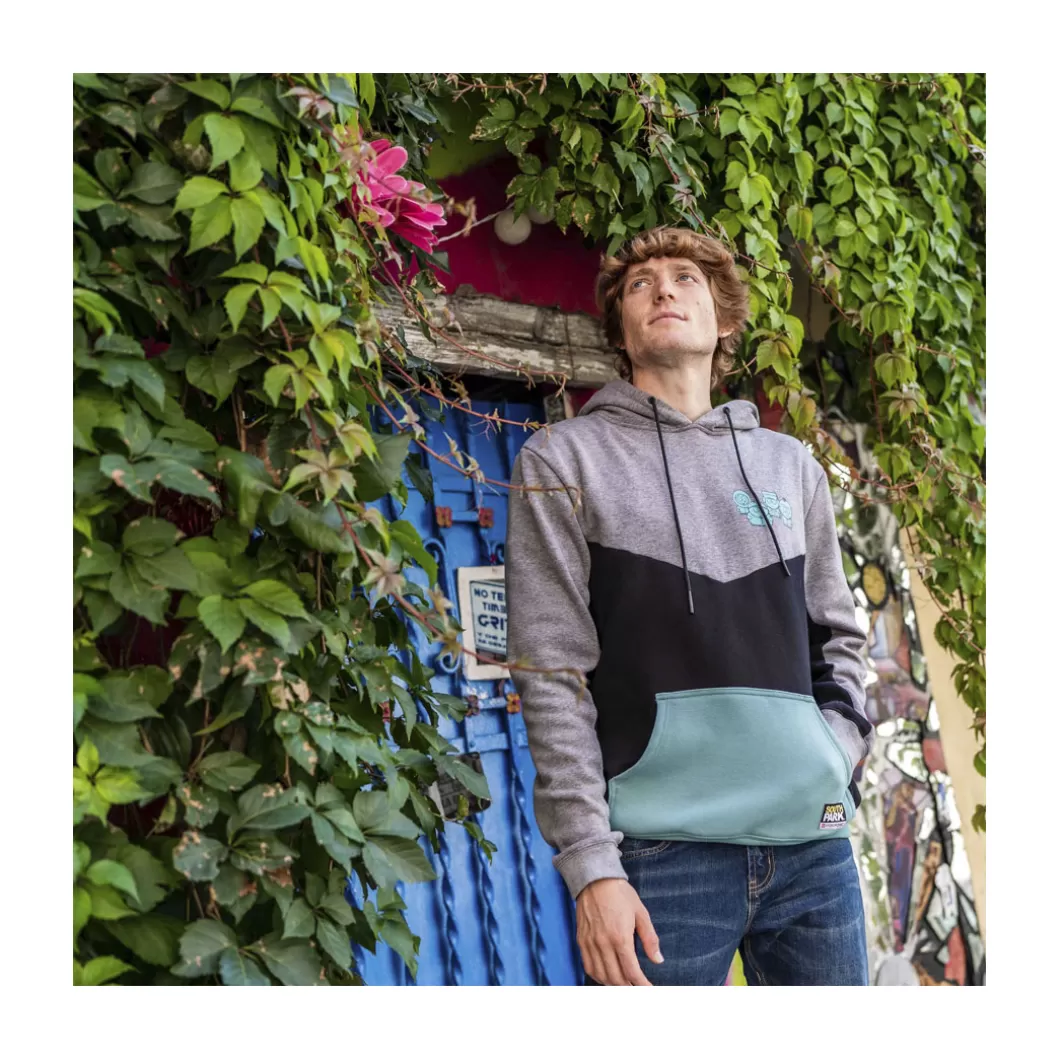 Hydroponic South Park Colabo | Outlet Ropa>Sudadera Con Capucha SOUTH PARK EYES Heather Grey / Black / Jade