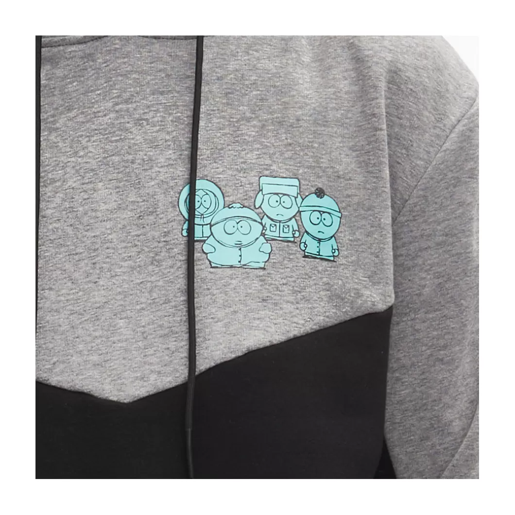 Hydroponic South Park Colabo | Outlet Ropa>Sudadera Con Capucha SOUTH PARK EYES Heather Grey / Black / Jade