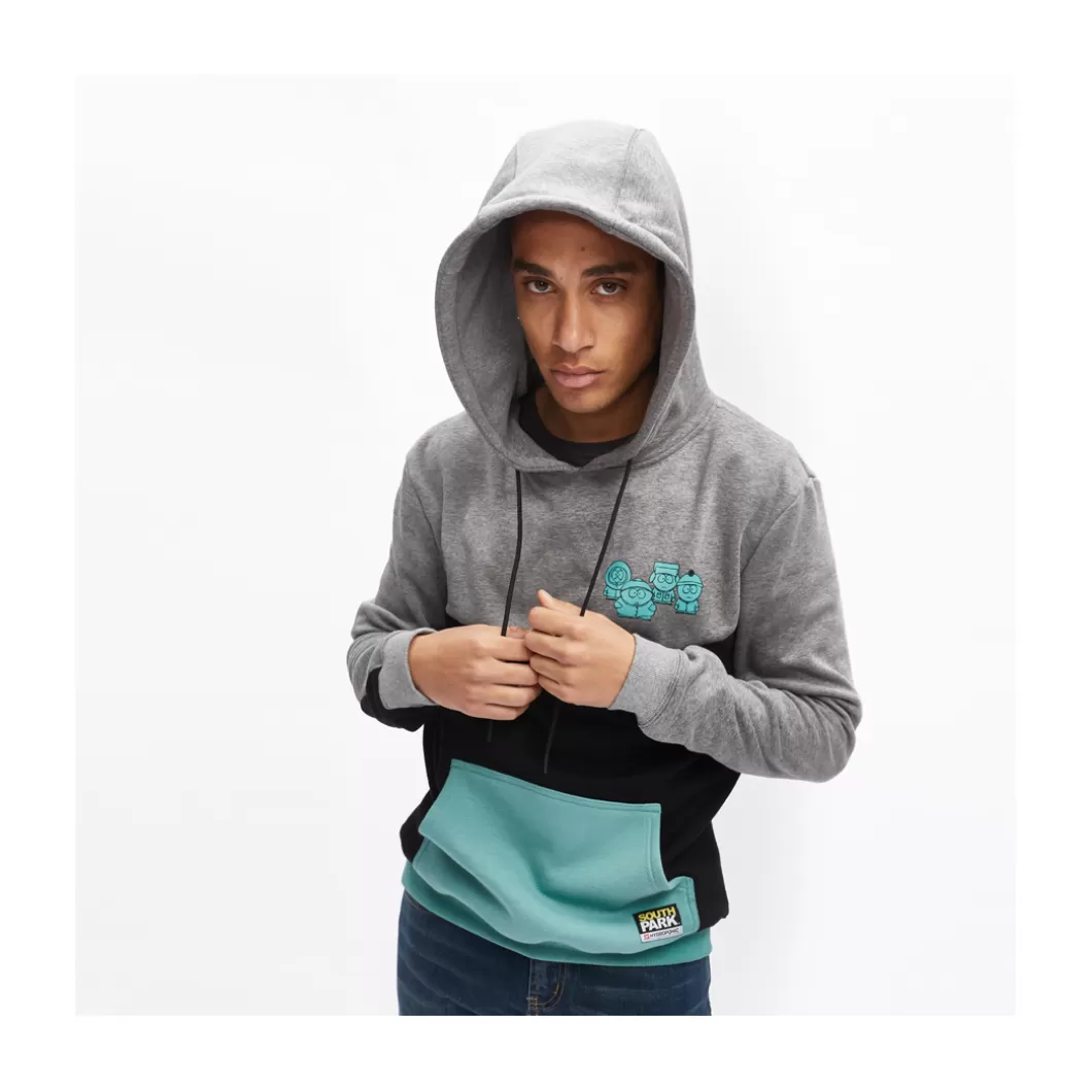 Hydroponic South Park Colabo | Outlet Ropa>Sudadera Con Capucha SOUTH PARK EYES Heather Grey / Black / Jade