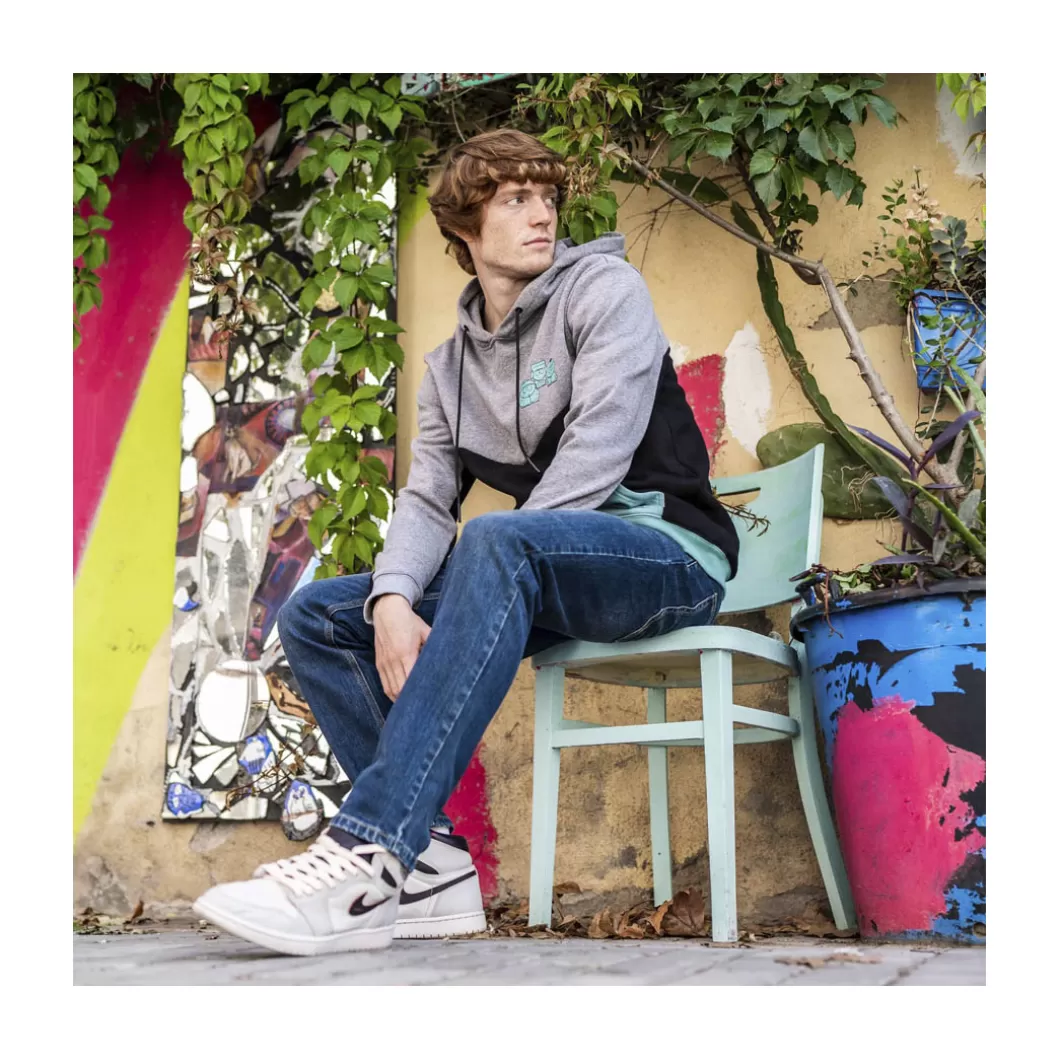 Hydroponic South Park Colabo | Outlet Ropa>Sudadera Con Capucha SOUTH PARK EYES Heather Grey / Black / Jade