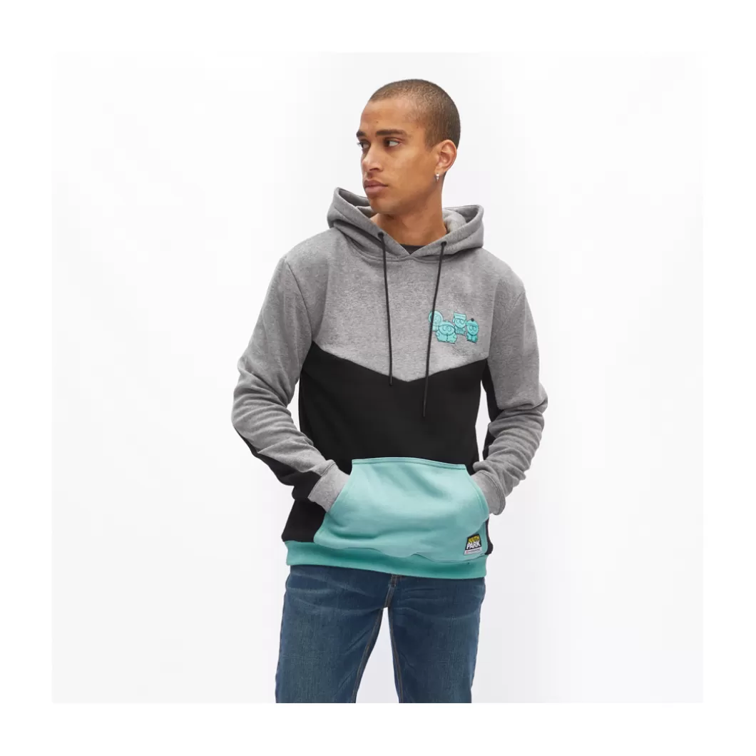 Hydroponic South Park Colabo | Outlet Ropa>Sudadera Con Capucha SOUTH PARK EYES Heather Grey / Black / Jade