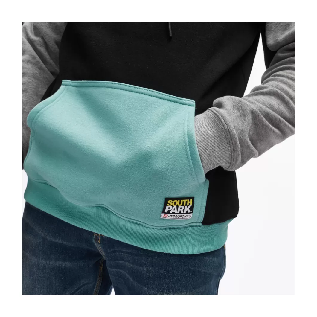 Hydroponic South Park Colabo | Outlet Ropa>Sudadera Con Capucha SOUTH PARK EYES Heather Grey / Black / Jade