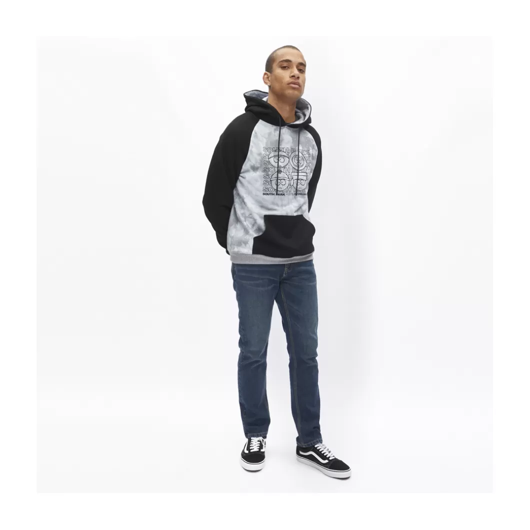Hydroponic South Park Colabo | Outlet Ropa>Sudadera Con Capucha SOUTH PARK TILE Black / Tie Dye Light Grey
