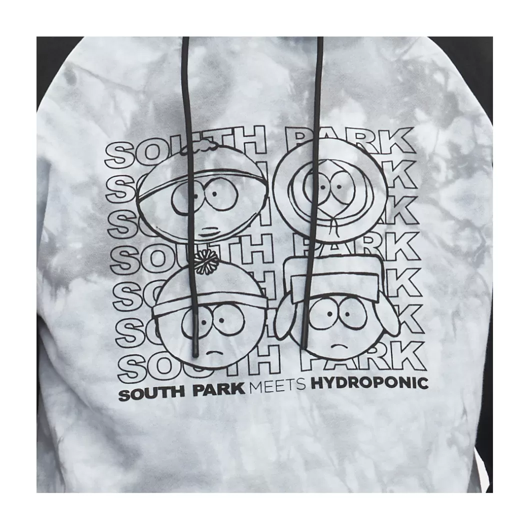 Hydroponic South Park Colabo | Outlet Ropa>Sudadera Con Capucha SOUTH PARK TILE Black / Tie Dye Light Grey