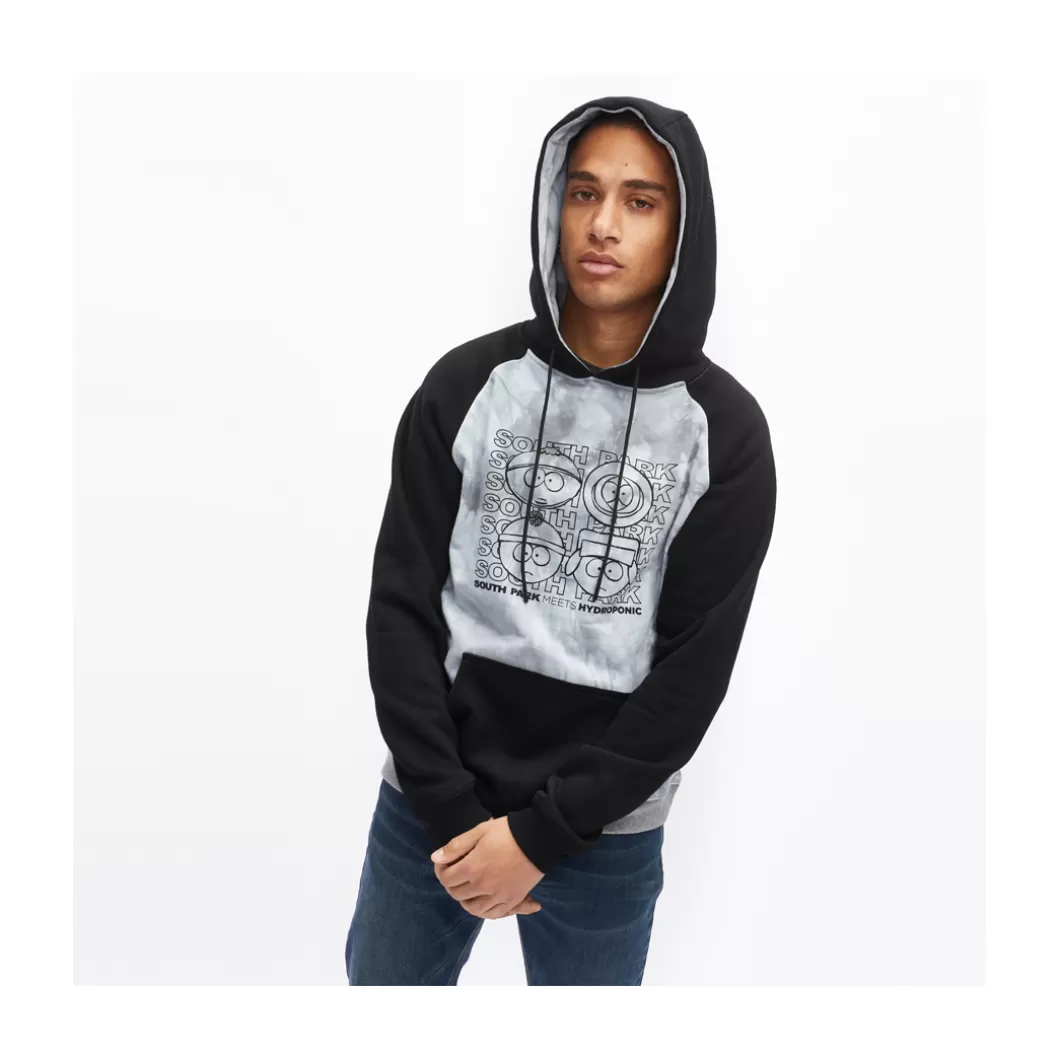 Hydroponic South Park Colabo | Outlet Ropa>Sudadera Con Capucha SOUTH PARK TILE Black / Tie Dye Light Grey