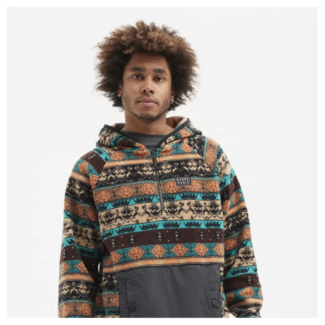 Hydroponic Polar & Softshell | Sudaderas Con Capucha>Sudadera Polar DALTON Brown Turquoise
